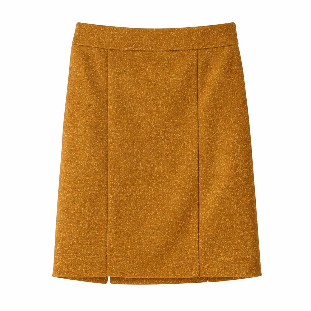 BANANA REPUBLIC Women’s Gold Lined Skirt Size 4